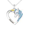 50% de descuento Unicornio Creativo Grabado de Nombre DIY Moda Europea y Americana Colgante Regalo para Amigos y Hermanas Collar de Corazón Colorido para Mujeres