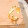 Anillo Hueco Ins Moda Personalidad Nicho Diseño Sentido Apertura Joyería Simple Anillo Temperamento Alto Sentido Venta al por Mayor