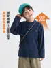 10A Antibacteriano Sea Mom Roupas Infantis 2026 Inverno Quente Novas Roupas de Inverno Meninos Camiseta de Manga Longa Camada Base Tendência