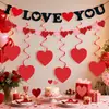 TE AMO Pancarta de Letras Negras Día de San Valentín Propuesta Boda Habitación Aniversario Fiesta de Pareja Decoración de Fondo