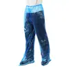 Calça de Chuva com Cobertura para Pés Espessa, Capa de Chuva Longa Portátil para Exterior, Calça Impermeável Durável para Homens e Mulheres, Adequada para Rafting e Ciclismo
