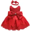 Vestido para Bebé de 100 Días Más Vendido de Amazon con Lazos y Diadema, Falda Tutú, Vestido de Encaje