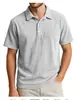 Camiseta Polo de Manga Corta con Media Cremallera 2026 para Hombre Primavera y Verano Holgada Casual Color Sólido Superior Marca de Moda Ropa para Hombre Transpirable