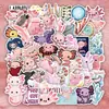 50 Pegatinas de Axolote Mascota de Dibujos Animados Cuteaxolotl Pegatinas de Graffiti DIY para Equipaje Cuaderno Tazas de Agua