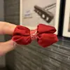Accesorios para el Cabello de Niños, Pasadores Grandes de Lazo Bordados Rojos, Ligas para el Cabello de Niñas, Accesorios para la Cabeza Estilo Chino Retro para Año Nuevo Venta al por Mayor