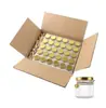 Amazon Botella Hexagonal de Miel de Vidrio de 45ml Frasco Sellado Botella de Miel para Boda Set de Souvenir Botella Pequeña de Mermelada