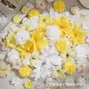 Set de cabezas de flores artificiales, materiales para horquillas hechas a mano DIY, flores falsas, tocados Hanfu, guirnalda, accesorios para abanicos, decoración de bodas
