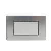 Sudamérica Interruptor de pared tipo 118 Interruptor americano de un bit panel grande de acero inoxidable 72 * 118 mm control simple y doble un abierto