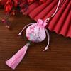 Bolsita de Área Escénica de Wenchuang Amuleto Seguro Bolsita de Mano Accesorios de Corte Hanfu Antiguo Colgante Pequeño para Coche Bolsa de la Fortuna