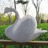 Decoración de cisne simulado animal pájaro accesorios jardín paisaje decoración creativa fotografía ventana belleza pluma Cisne