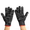 Guantes de gasa gruesos de algodón nailon gris-negro resistentes al desgaste y a la suciedad protección para el trabajo laboral guantes de protección laboral