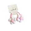 Nuevas Gomas para el Cabello Dulces Florales Estilo Coreano Set de Tela para Niños, Pinzas para el Fleco Lateral, Bandas Elásticas para el Cabello de Bebé para Niñas