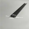Liga de alumínio U-shaped aluminum slot tinta branca assada 10*10 diâmetro interno 8 slot de alumínio U-shaped card slot strip edge strip single slot