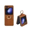 Adequado para N3Flip Zflip6 Capa de Celular Amiga da Pele, Ultra Fina, Amiga da Pele, Capa Protetora com Suporte de Anel Anti-Impressão Digital