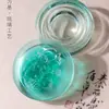 Tinta Piedra para Olla Caliente de Cristal con Tapa de Vidrio, Piedra de Tinta Humectante y Anti-Evaporación de Doble Anillo para Caligrafía, Depósito de Tinta Especial de Secado Lento con Alta Apariencia