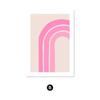 Nórdico Comercio Exterior Más Vendido Moderno Abstracto Rosa Geométrico Flor Sonriente Sala de Estar Dormitorio Pintura Decorativa Núcleo Póster Pintura Colgante