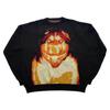 2024 Novo Y2K Diablo Street Knit Masculino e Feminino Gótico Outono Harajuku ins Pullover