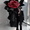 Adornos de Flores Artificiales de Rosa Grandes, Escaparates de Centros Comerciales, Toma de Fotos en Escenas de Bodas, Decoración de Puntos de Check-in de Celebridades de Internet