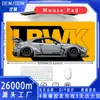 Mouse Pad para Carro Série Gtr Extra Grande E-Sports Premium para Jogos Base de Borracha Antiderrapante para Mesa