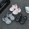 Novedades Primavera 2026 Zapatos Deportivos Transpirables de Malla para Niños Papá Niñas Zapatos Casuales Plateado Negro Rosa Niños Modernos