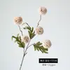 Bestseller transfronterizo: Flor de diente de león artificial de 5 cabezas de un solo tallo en colores otoñales, crisantemo, adorno de decoración para el hogar