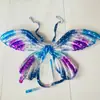 Globos de Alas de Mariposa al por Mayor Ángel Película de Aluminio Macarrón Bebé Niños Hermana Fiesta de Cumpleaños Arreglo Foto