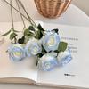 Rosas de simulação solteiras Dia dos Namorados decoração de casa casamento parede de flores flores de simulação flores falsas flores artificiais fabricantes atacado