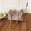 Bolsa casual transfronteiriça estilo coreano, bolsa de ombro casual para mulheres, novo modelo outono 2026, bolsa de axila de grande capacidade para mulheres