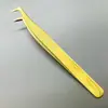 Pinzas para Pestañas con Patrón de Pez Color Espejo Pinza de Pluma Dorada Pinzas de Delfín Pinzas de Flor Pinzas para Pestañas