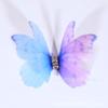 Asas de Borboleta de Tule Artificial de Camada Dupla Estéreo de 4cm Acessórios DIY Feitos à Mão Acessórios de Adorno de Cabeça para Vestido Antigo Hanfu Feminino