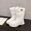 Sapatos de Algodão de Inverno do Nordeste para Exterior de Cano Médio Antiderrapantes Quentes Espessados Tamanho Grande Botas de Neve Comércio Transfronteiriço Comércio Exterior Botas de Neve para Casal