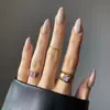 Uñas postizas personalizadas, 30 piezas, forma de almendra, con diseño de pipa de agua, impresas con una técnica especial, fabricadas por una fábrica de renombre