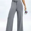Pantalones de Yoga Cuatro Estaciones para Mujer Pierna Recta Suelta Deporte Caída Adelgazantes Cintura Alta Correr por la Mañana Pilates Entrenamiento Pantalones Largos