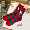 Meias de Natal transfronteiriças meias decorativas de feriado para crianças meias vermelhas tendência de algodão personagem de desenho animado Coringa meias de comércio exterior atacado