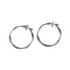 Ear Cuff Francés Redondo Grande con Bobina Integrada Sin Perforación Exquisito Diseño Personalizado Simple y Elegante Hace que la Cara Parezca Más Pequeña