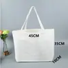Bolsa de lona blanca bolsa de mano entrenamiento academia de repaso bolsa de mano en blanco personalizada bolsa de tela diy estudiante sentido de último año