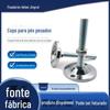 Copo de pé de aço carbono para serviço pesado, parafuso fixo, metal ajustável, pé de apoio ajustável antiderrapante, pé fixo mecânico
