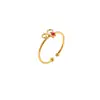 Anillo Cruz Acero Inoxidable Doce Constelaciones Piedra de Nacimiento Color Diamante Constelación Anillo Abierto Estilo Ins Joyería de Mano Lujo Ligero Mujer