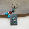 Llavero de Caballo de Latón para el Éxito Colgante de Caballo de Bronce del Zodiaco Colgante de Llavero de Coche Llavero de Coche