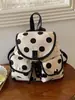 Exquisito y Moderno Mochila de Mujer de Nicho Modelo Nuevo 2026 Mochila Versátil de Lunares para Viajes y Uso Diario