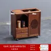 Armário de Despensa para Escritório em Madeira Maciça Móvel Dispensador Inferior de Água Chaleira Automática Integrada Armário com Bar de Chá Mesa de Chá Chinesa Armário Lateral
