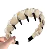Diadema de alta gama estilo coreano para mujer, diseño de corona alta para hacer que la cara parezca más pequeña, adecuada para uso diario, lavado de cara y maquillaje, con dientes para una sujeción antideslizante