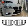 Adecuado para modificación de coche BMW Serie 5 2010-2017 barras paralelas negro brillante F10 F18 rejilla de entrada de aire de malla rejilla