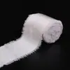 Cinta de Satén con Borde Deshilachado a Mano Cinta para Flores de Mano de Boda Empaque de Caja de Regalo Accesorios para Ropa Sombrero Bolso DIY