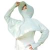 Ropa de verano para ciclismo al aire libre, con protección solar, ligera, resistente a los rayos UV, con capucha corta y abrigo de manga larga para mujer.