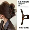 Pinza de tiburón negra en forma de corazón para recogido, elegante pinza para el pelo floral para la parte trasera de la cabeza, gran accesorio para el pelo de pinza de garra estilo nuevo 2026