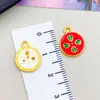 Estilo Chino DIY Oro Mate Antiguo Cinco Caminos Dios de la Riqueza Colgante Pequeño Azul Quemado Goteo de Aceite Accesorios para Pulseras Aleación de Zinc Joyería