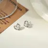 Pendientes de Botón Geométricos Inspirados en el Diseño para Mujer, Estilo Minimalista, Versátiles para el Día a Día, Pendientes de Yiwu con Galvanoplastia Ecológica al por Mayor