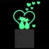Pegatinas Luminosas para Interruptores Dibujos Animados Creativos Pegatinas de Pared Luminosas Hada Estrella Gato Hogar Habitación Infantil Pegatinas Decorativas Autoadhesivas