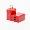 Cargador de Cabeza de Carga 5V2A Cabeza de Cargador Certificado 3C Carga Rápida 10W Multipuerto 3A Doble Puerto USB Cargador de Teléfono Móvil